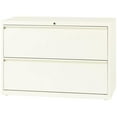thumbnail image 5 of Hirsh 42-in Wide HL10000 Series Metal 2 Drawer Lateral File Cabinet Off White, 5 of 6