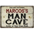 thumbnail image 1 of MARCOS'S Man Cave Sign Rustic Garage Decor Gift 8x12 Metal 208120035420, 1 of 1