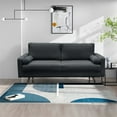 thumbnail image 2 of Pemberly Row 70" Modern Track Arm Tufted Fabric Sofa in Dark Gray, 2 of 8
