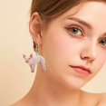 thumbnail image 3 of Daolelai Acrylic Funny Animal Pig Earrings, 3 of 6