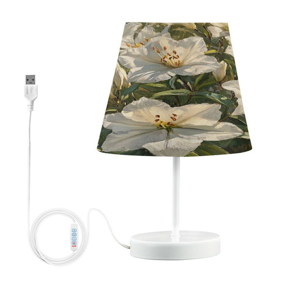 BZSMCE Table Lamp Creative Flowers Blooming Simple Pattern Night Light