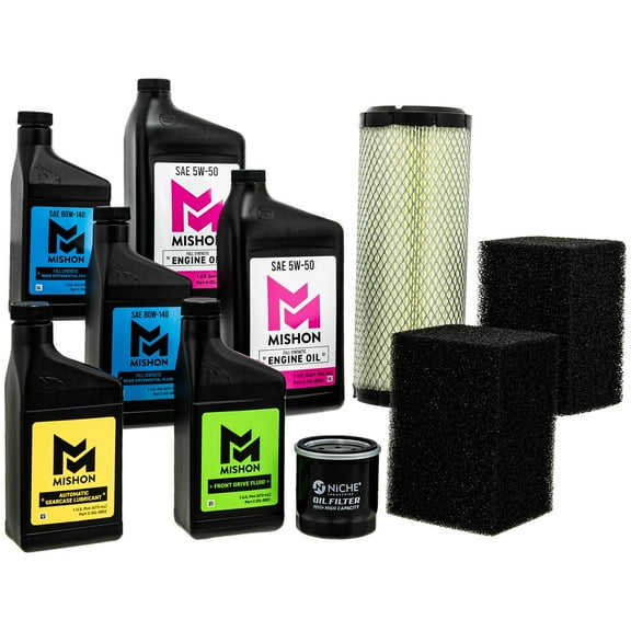 Mishon Full Service Oil Change Kit for Polaris Ranger 500 2x4 UTV 2005 MK1012851