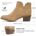 thumbnail image 3 of Ecetana Ankle Cowboy Boots for Women Cowgirl Short Boots Chunky Heels Western Booties, 3 of 7