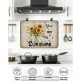 thumbnail image 5 of Vintage American Pastoral Stove Top Covers for Electric Stove, 28'x20'' Sunflowers Bee Farm Glass Ceramic Stove Cover Foldable Rubber Mat Heat Resistant Cooktop Protector for Kitchen, 5 of 8