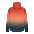 thumbnail image 5 of Momasggi Gradient Hoodies for Men Big and Tall Fleece Pullover Tops Slim Fit Long Sleeve Drawstring Hooded Sweatshirts Fall Winter Going Out Sweatshirt with Pockets Orange M, 5 of 6
