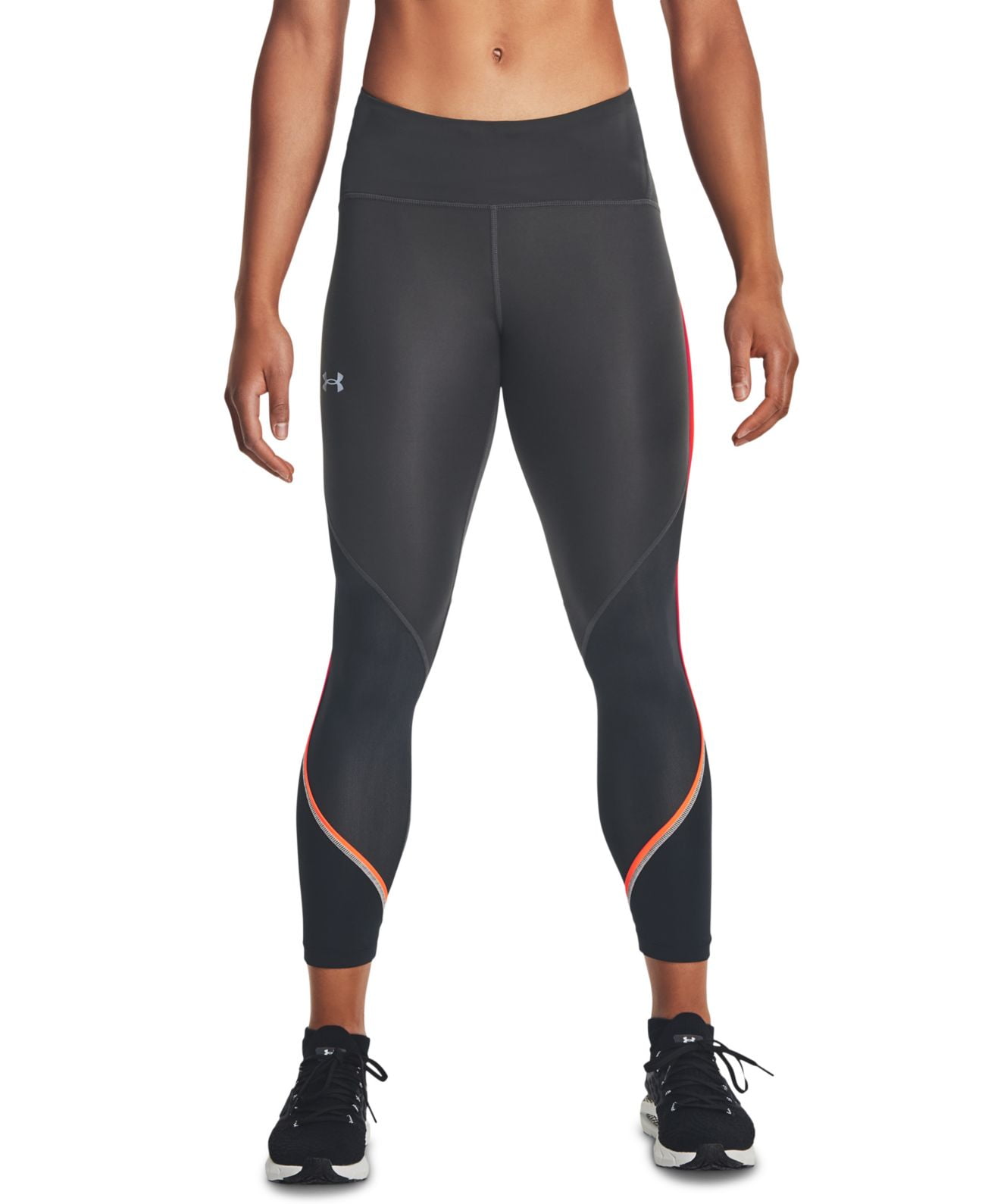 Under Armour Fly Fast Mesh Panel Athletic Leggings,Jet Gray,X-Large - Walmart.com