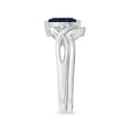 thumbnail image 3 of ANGARA Natural Marquise Sapphire and Diamond Infinity Bridal Set in 14K White Gold for Women (Size-8x4mm) | September Birthstone, Anniversary, Jewelry Gift for Women | Natural Blue Sapphire Ring, 3 of 10