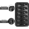 thumbnail image 6 of 2 Pack Madeleine Pans for Baking, 12 Cavity Heavy Duty Shell Shape Baking Mold Nonstick Cookie Cake Pan for Oven（BLACK）, 6 of 10