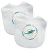 Baby Fanatic Officially Licensed Unisex Baby Bibs 2 Pack - NFL Miami Dolphins