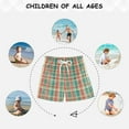 thumbnail image 6 of FORMRS Boys Swim Trunks Quick Dry Mesh Liner Boardshorts Sizes XS-XL, Red Green Tartan Pattern, 6 of 7