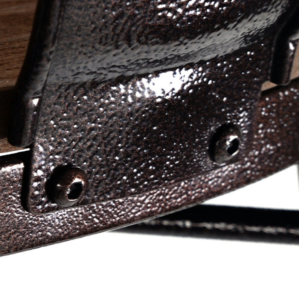 Demi Bonn Set of 4 Industrial Metal Counter Bar Stool Dining Chairs with Removable Backrests, Brown