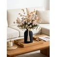 thumbnail image 3 of NUPTIO 19.7" Fake Mums Flowers in Vase -Fall Flower Arrangement Kitchen Dining Table Centerpiece （Beige）, 3 of 9