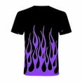 thumbnail image 3 of APEXFWDT Mens Casual Short Sleeve TShirt Summer Flame Print Crewneck Workout Tops Regular Fit Basic Tee TShirt, 3 of 6
