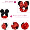 thumbnail image 2 of 6 Pack Mouse Ears Scrunchies Velvet Sparkle Sequin Mouse Bows Hair Scrunchies Hair Ties Elastic Rubber Bands Ponytail Holders for Kids Women Girls Christmas Party Decoration, 2 of 5
