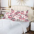 thumbnail image 6 of French Bulldog Flamingo Paw Plush Pillow Cases Body Size Ultra Soft Warm Pillowcases with Zipper 20"x54", 6 of 9