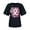 Black, variant on XDZJLR Cancer Awareness Women T Shirt Ladies Pink Ribbon Graphic Round Neck Short Sleeve T Shirt Tops T-Shirts Black Xl