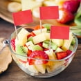 thumbnail image 4 of Miangastore 100pcs Solid Color Toothpick Flags for Party Food Decoration Mini Stick Cupcake Toppers Cheese and Fruit Small Flag Picks for Cake Decorating, 4 of 8