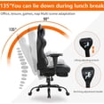 thumbnail image 5 of CL.HPAHKL Gaming Chair with Footrest, Ergonomic Computer Chair for Adults Women Men, Grey, 5 of 7