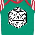 thumbnail image 3 of Inktastic 20 Sided White Dice Boys or Girls Baby Bodysuit, 3 of 4