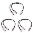 thumbnail image 1 of Cable XLR a de 3 pines Cable de micrófono de 50 cm Reducción de ruido Negro, 1 of 5