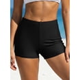 thumbnail image 3 of Charmo Swim Shorts for Women Stretchy Board Shorts Solid Tankini Bottoms Sport Swimsuit Bottoms, 3 of 5