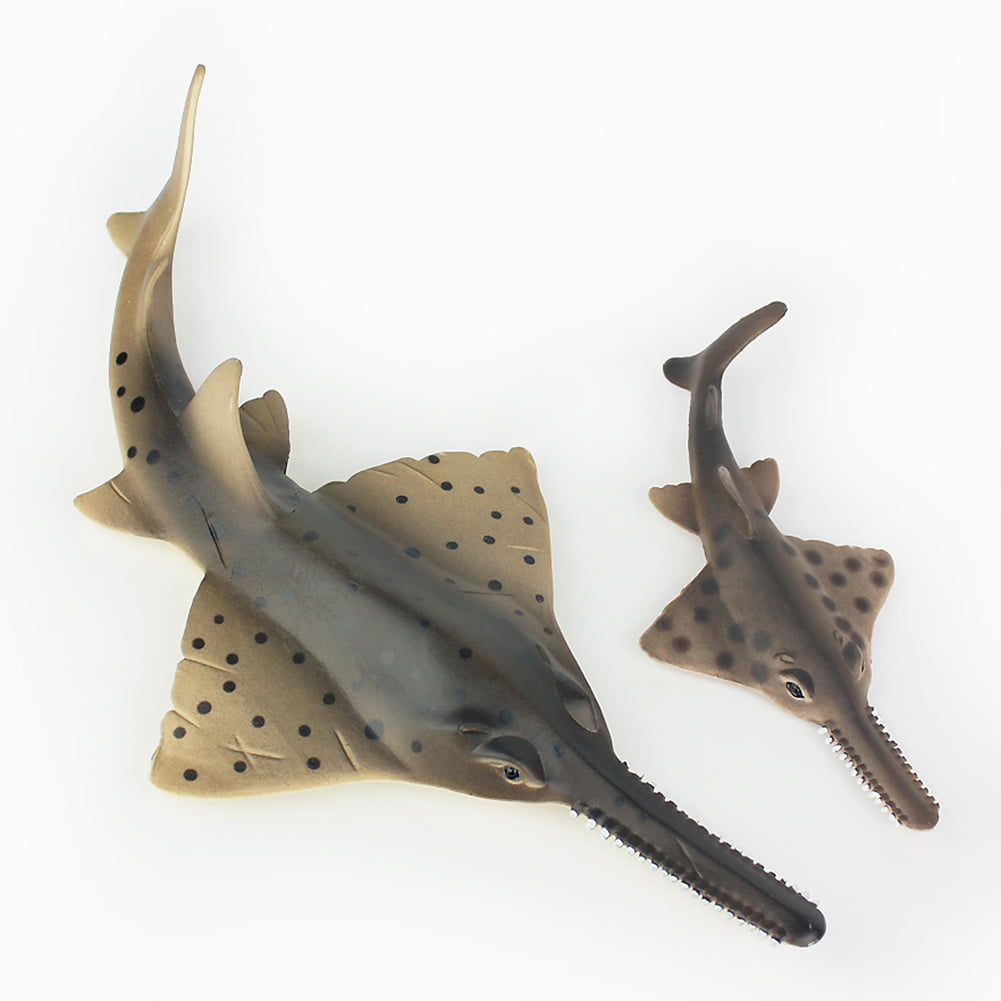 9 Inch Realistic Plastic Sawfish Model Toy 