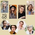 thumbnail image 2 of Blue Light Blocking Glasses Men Women Vintage Computer Glasses Blue Light Protection Round Rim Frame Anti Eyestrain Blue Light Blocker Eyeglasses (4 Pack), 2 of 6