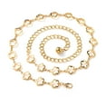 thumbnail image 1 of Cinturón de cadena con borlas para la cintura, cadena para el cuerpo, cadena para el vientre para vestidos, accesorios para mujeres y niñas, aproximadamente 105 cm dorado, 1 of 5