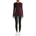 thumbnail image 2 of ClimateRight by Cuddl Duds Women's Plush Warmth Crew Neck Base Layer Top, Sizes XS to 4X, 2 of 6