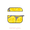 Lemon grey, variant on abbyrose Citrus Twist AirPod Case