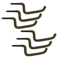 Allen Company Hunting Treestand Gear Hanger, 6-Pack, Brown, Screw-in Hang-on Treestand Gear Hooks