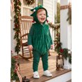 thumbnail image 3 of Cjfdfy Newborn Baby Girls Boy Christmas Outfit Romper Sleeveless Hooded Zipped Bodysuit Cosplay Costume Snowman Christmas Tree Santa Claus Christmas Holiday Outfit, 3 of 9