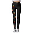thumbnail image 1 of Gibobby leggings con bolsillos dama Mujer Impresión digital 3D Navidad Leggings Pantalones para yoga Correr Gimnasio Pantalones de yoga Medias Compresión Yoga Correr Fitness (Rojo, M), 1 of 4