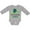 AC-Heather Grey, variant on Inktastic Fort Lauderdale, Florida Happy Sea Turtle Boys or Girls Long Sleeve Baby Bodysuit