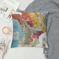 thumbnail image 2 of Orinice City Map Graphic Decorative Cushion Cover for Home Couch Living Room Sofa, Zipper Closure, All Seasons 1PC 24x24in, 2 of 5