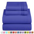 thumbnail image 1 of Juego de sábanas individuales, sábanas suaves para cama individual, sábanas y fundas de almohada de microfibra refrescante, juego de 3 sábanas individuales., 1 of 7