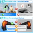 thumbnail image 2 of ROMYSE Wireless APP-Controlled Heated Shoulder Massager,App Control Detachable Controller Heating Shoulder Wrap with LCD Touchscreen,7 Heat Levels,3 Vibration Modes,Timer,Rechargeable 5000mAh Battery, 2 of 16