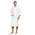 thumbnail image 1 of Turquaz Linen Lightweight Long Waffle Kimono Spa Robe for Men, 1 of 3