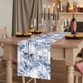 thumbnail image 2 of Table Runners 90 Inches Long Dress Scarves, Watercolor Forest Blue Farmhouse Coffee/Dining/Kitchen Table Runner for Living Room, Abstract Art Modern Trees 13x90 Inch, 2 of 9