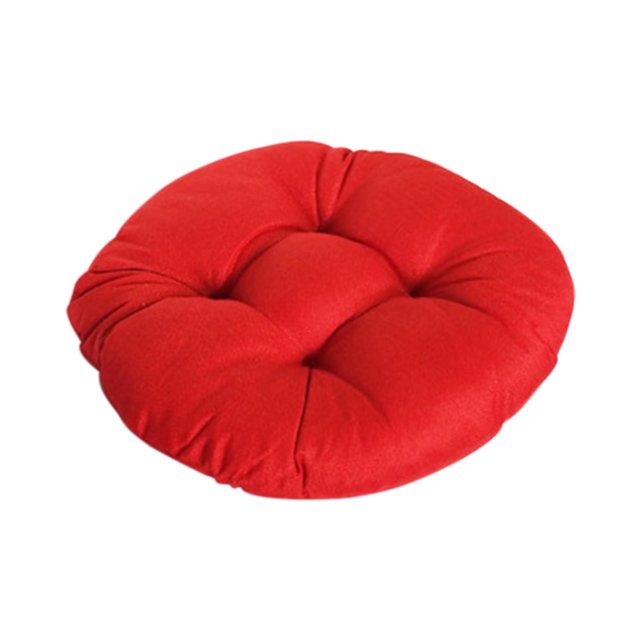 Sofa Vama Ropa de Cama Cojín redondo de lino de imitación de color sólido, cojín Mantou, cojín futón for Navideño
