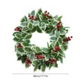 thumbnail image 3 of ChicYu Christmas Wreath Christmas Decorative Wreath Door Hanging Scene Decoration Classic Christmas Wreath Design Fits Door Hanging Vibes for Holiday Scene Setup​, 3 of 6