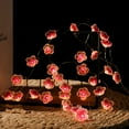 thumbnail image 4 of Battery Operated Flower String Lights ,10ft 30 LEDs Indoor Wall Decor Curtain Decorative Cherry Blossom Fairy Lighting for Home Wedding Birthday Christmas Bedroom, Valentine's Day Decorations, 4 of 7