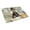 Airedale Terrier 1722, variant on Black Lab Fall Kitchen Pumpkins Glass Cutting Board Large 12 in x 15 in