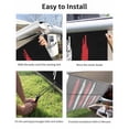 thumbnail image 7 of 4th of July RV Awning Sun Shade Screen 9'X7' Patriotic American Flag Mesh Sunscreen Black White Blue Stars Stripe Awning Shade Screen with Zipper UV Blocker Completed Kits for RV Motorhome Camper, 7 of 7