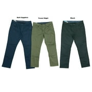 Perry Ellis Men's Portfolio Flex Waist 5 Pocket Slim Fit Soft Anywhere Pant (Forest Night, 32x34)