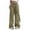 Army Green panst, variant on Rhuody Womens Pants Wide Leg Cargo Pants For Lady With Side Pocket Mid Waisted Travel Streetwear Baggy Stretchy Pant Durable Clothes Army Green L