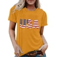 thumbnail image 3 of ibiyuan America 250 Shirt Anniversary Womens T Shirts Casual Crew Neck 4th Of July Shirts Short Sleeve Clothes Independence Day Womens Shirts Casual Fashion Funny Tops, 3 of 7