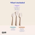 thumbnail image 2 of GIR Get it Right 3 Piece Ultimate Silicone Kitchen Utensils Set Heat Resistant Up To 425°F Spatula, Flip & Spoonula as Kitchen Tools, Sprinkles, 2 of 6