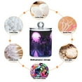thumbnail image 6 of Yayeee 4 Pack Qtip Holder Bathroom Cotton Swab Canister with Lid Clear Dispenser Set, Pink Road, 6 of 6