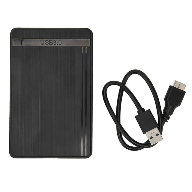External SSD Enclosure, SSD Enclosure High Speed Easy Connection Strong ABS 2.5 Inch Light Portable For Laptop